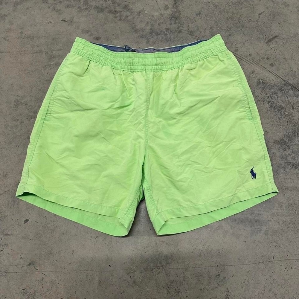 Vintage Polo Ralph Lauren Lime Green Swim‎ Trunks
